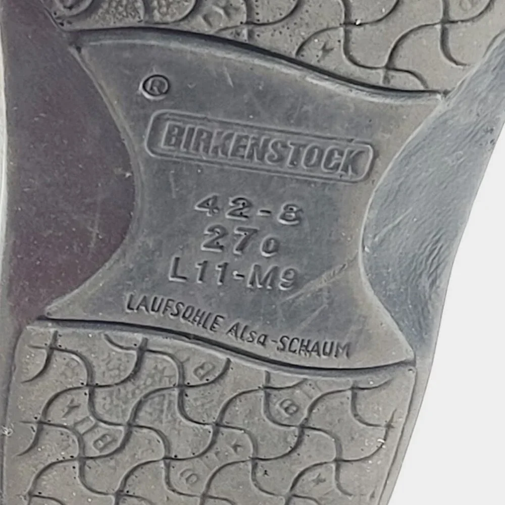 Birkenstock Men's Tan Leather Close Toe Classic Fisherman Sandal Size 9‎